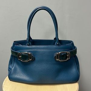 Blue Leather Cole Haan Purse/Bag